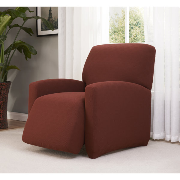 Latitude Run® Checkerboard Large Box Cushion Recliner Slipcover